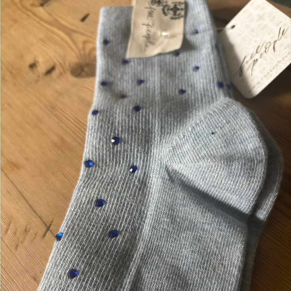 Free People Sparkle Rhinestone Socks NWT